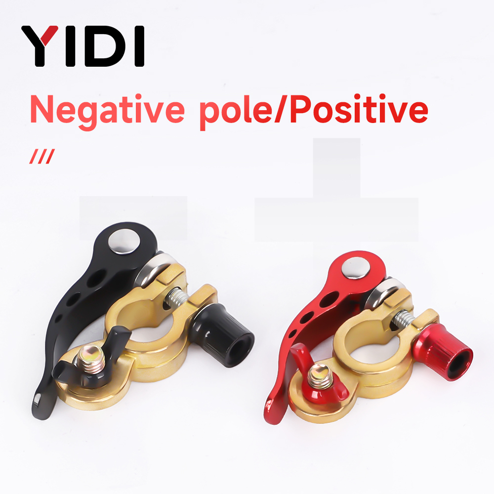 1 Pair Car Battery Terminal Co - Battery Terminal Clamps Quick Release Brass recension och pris