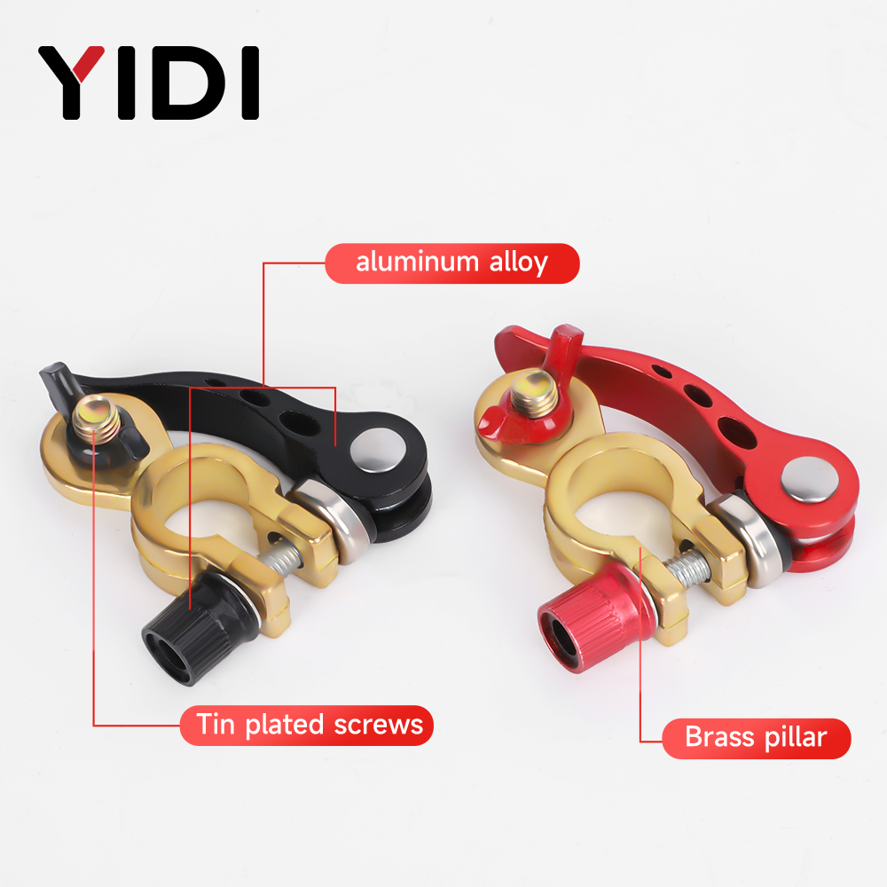 1 Pair Car Battery Terminal Co - Battery Terminal Clamps Quick Release Brass recension och pris